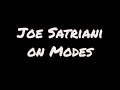 Joe Satriani Discusses Modes