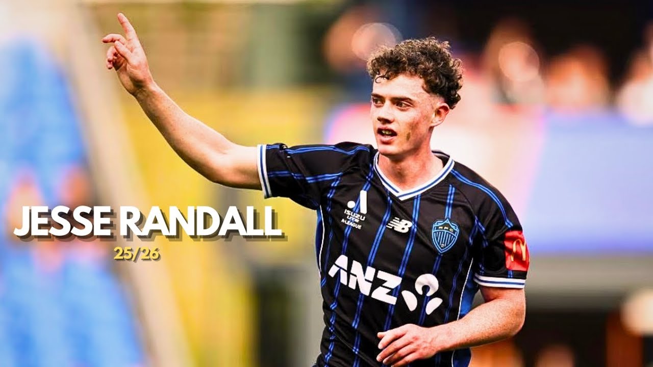 Jesse Randel Jesse Randall - 25/26 So Far At Auckland FC - YouTube