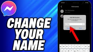 How To Change Your Name On Messenger  Easy Fix
