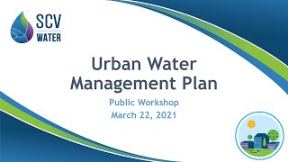 UWMP Workshop 3 03 22 2021