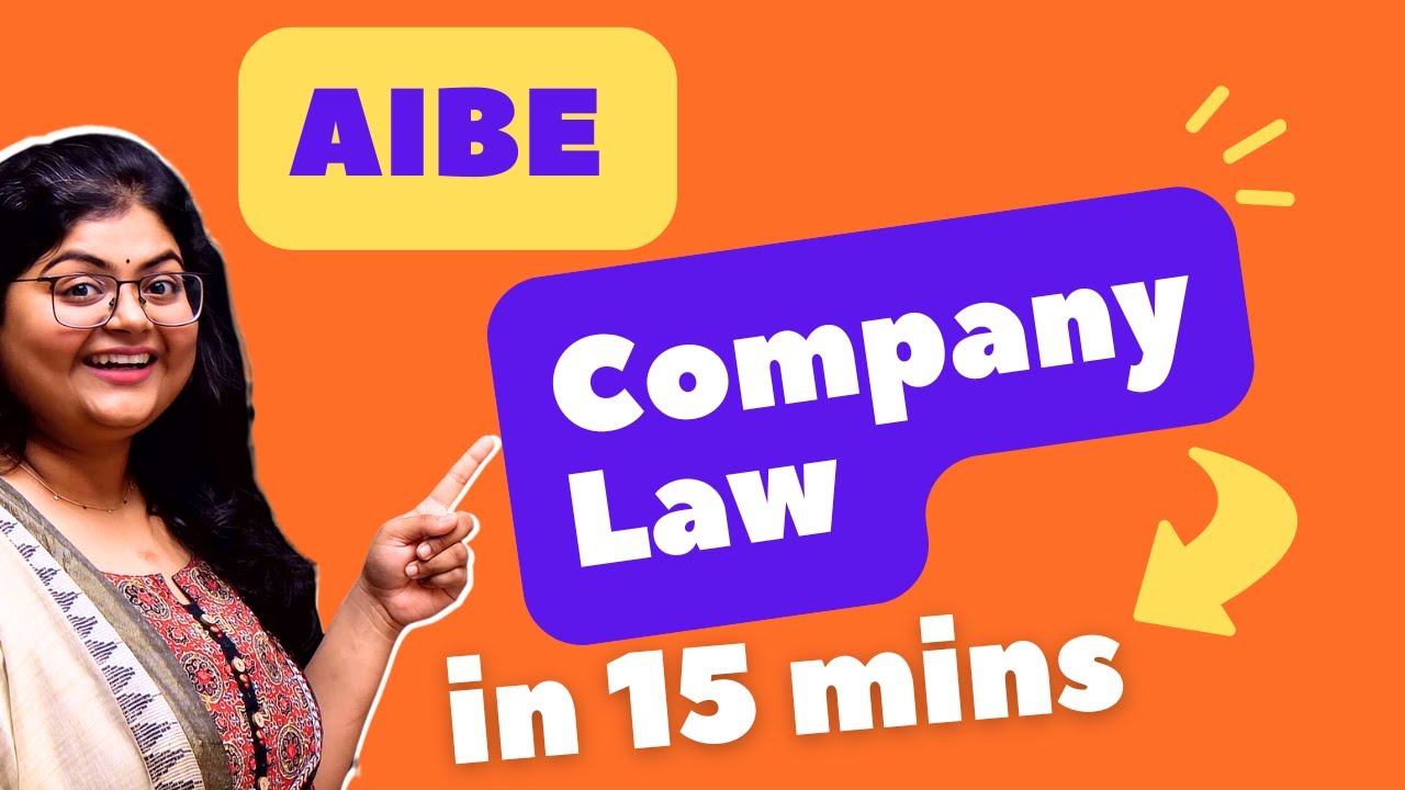 AIBE 20 : Bas 15 Mins Company Law !!