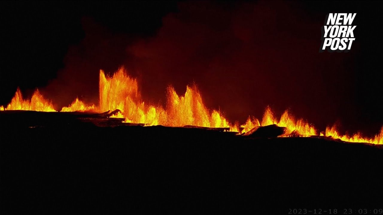 Вулканическая трещина длиной в 4 километра в Исландии — может ли она разрушить город? Вулканическая трещина в Исландии. Фото.