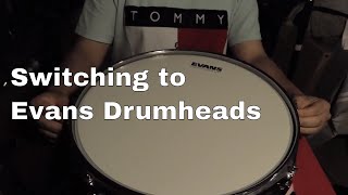 I Switched to Evans Drumheads! (Demo/Review of UV1, EC2 Frosted & EMAD Calftone Floor Tom Heads)