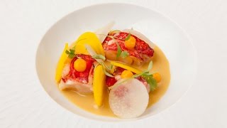 Lobster with beetroot and laksa by Colin McGurran