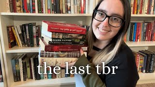 a tbr for the end of the year