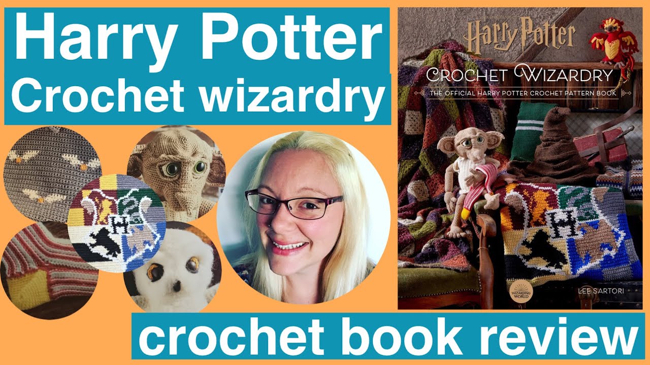 Knit and Crochet Podcast. Hobby Lobby Yarn Haul and Harry Potter Crochet  Wizardry book. 