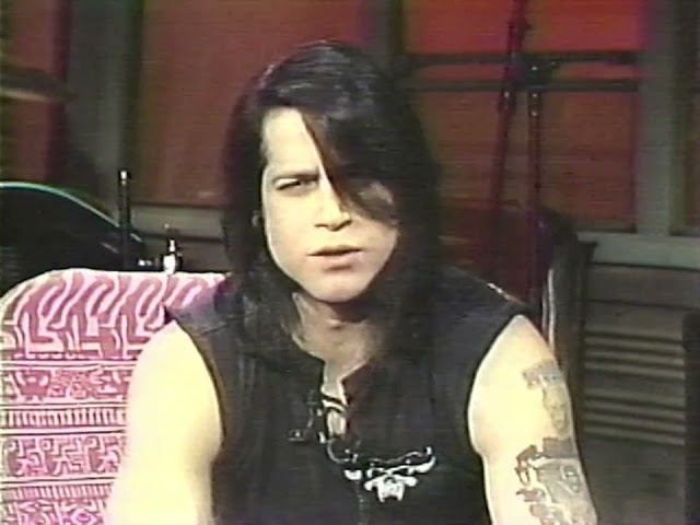 Glenn Danzig Discussing Metallica Covering Green Hell on the Headbangers Ball (1989) class=