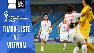 AFF U23 Championship 2022 | Timor-Leste vs Vietnam highlights