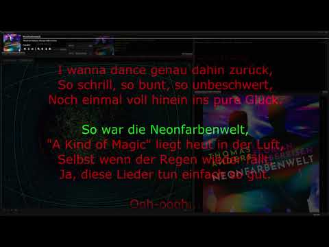 Thomas Anders, Florian Silbereisen – Neonfarbenwelt • song/Sang with/mit karaoke lyrics/Text