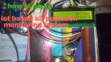 How to make IOT based Air Pollution Monitoring System using Arduino