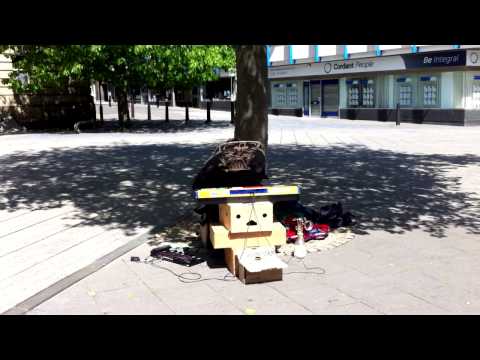darth vader busking ABBA medley - Take a chance, dancing queen, thank you for the music