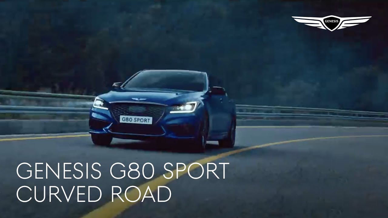 ⁣G80 Sport | Curved Road | Genesis