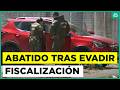 Sujeto murió abatido tras intentar atropellar a carabinera durante fiscalización en Independencia