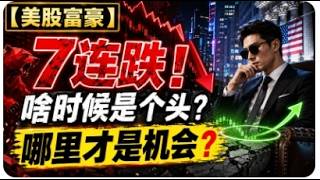 【美股富豪】7连跌!啥时候是个头?哪里才是机会?