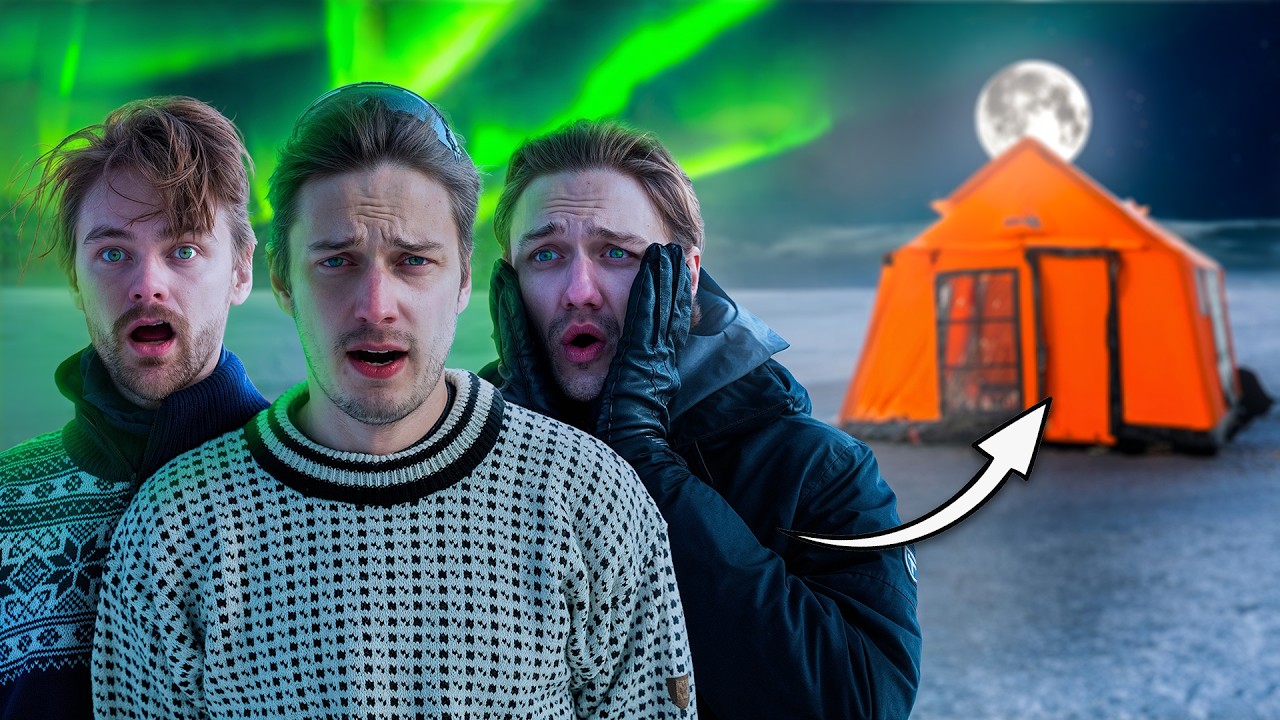 ÖVERLEVER I ETT TÄLT PÅ ISEN