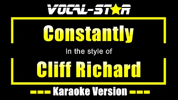 Constantly - Cliff Richard - (Karaoke Version With Lyrics) | Vocal Star Karaoke