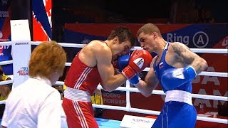 Round of 32 (75kg)  KUSHKHOV AMIN (AZE) vs BAKSHI GLEB (RUS) /AIBA World 2019