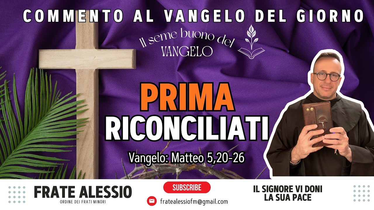 Perché Dio rifiuta il culto senza perdono: la rabbia e l'altare - 27 feb 2026 - Commento al Vangelo