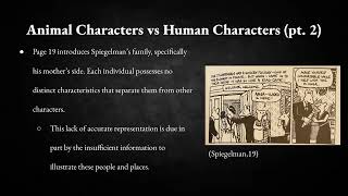 Art Spiegelman's "Maus" Chapter 1-4 Argument
