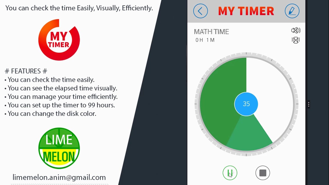 My Timer Basic - Visual Timer, Study Timer - YouTube