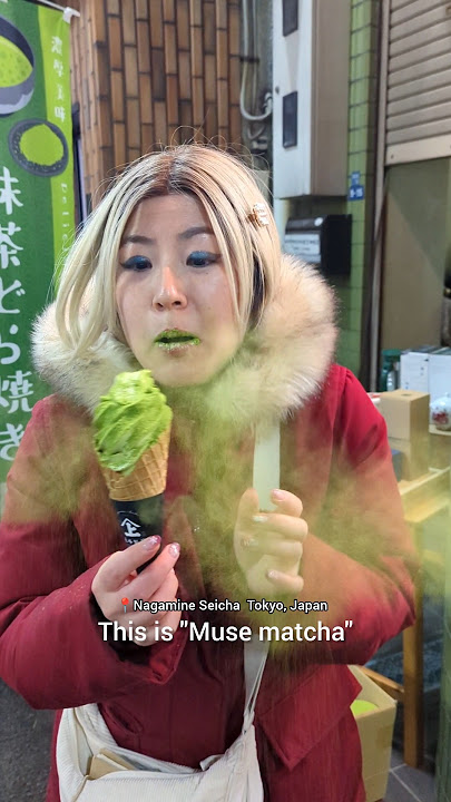will you try muse matcha icecream nagamine seicha japan #shortsfood #japan