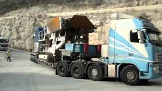 VOLVO FH 16 660 8X4 CON GONDOLA NOOTEBOOM.y.flv