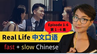真实生活对话【 1- 6集 】- Real Life Chinese【 Episode 1 - 6】【教你看懂电视剧】