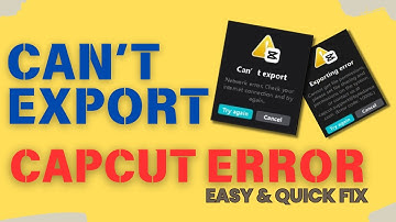 ✅ How to Fix Video Export Error or Stuck Exporting Issues on CapCut