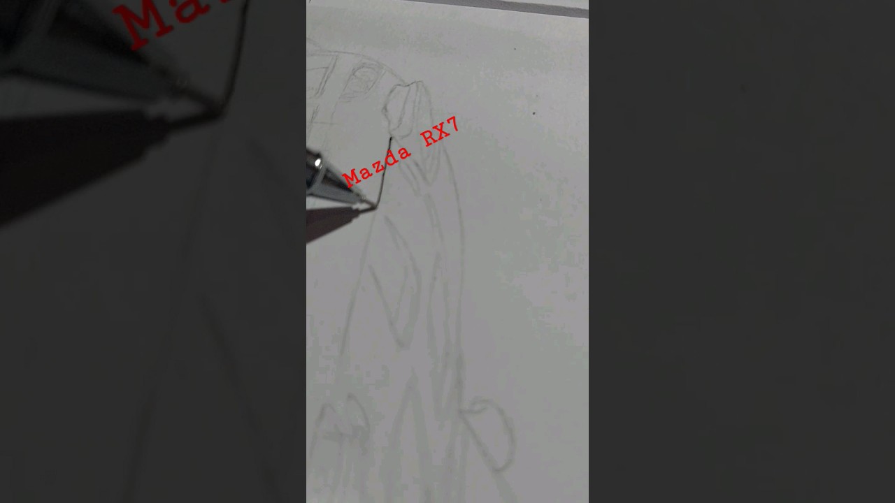 Draw Mazda RX7 YouTube