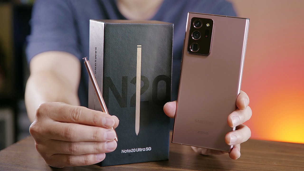 Samsung Galaxy Note 20 Ultra Unboxing, Mystic Bronze