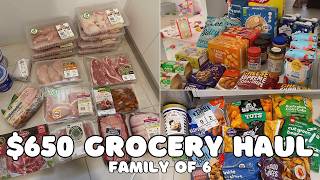 Feeding a Family of 6 for $650 | Realistic Grocery Haul Australia Guide