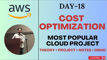Day-18 | AWS Cost Optimization | Most Popular Cloud and DevOps project| Event Driven Serverless #aws