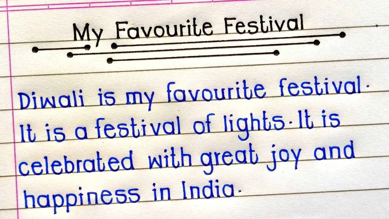 Essay On My Favourite Festival In English | My Favourite Festival Diwali Essay In English |