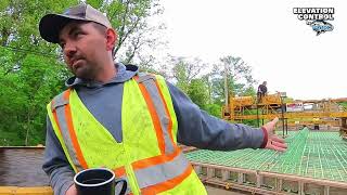 MAKO Screed Supports - The Best Way to Achieve an Accurate Sloped Concrete Sidewalk on a Bridge Deck