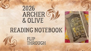 2026 Archer & Olive Reading Journal 
