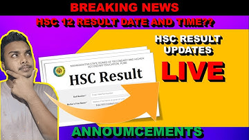 HSC RESULT2021/DATE & TIME DECLARED/HSC NEWS UPDATE/MAHARASHTRA BOARD/CLASS 12 RESULT