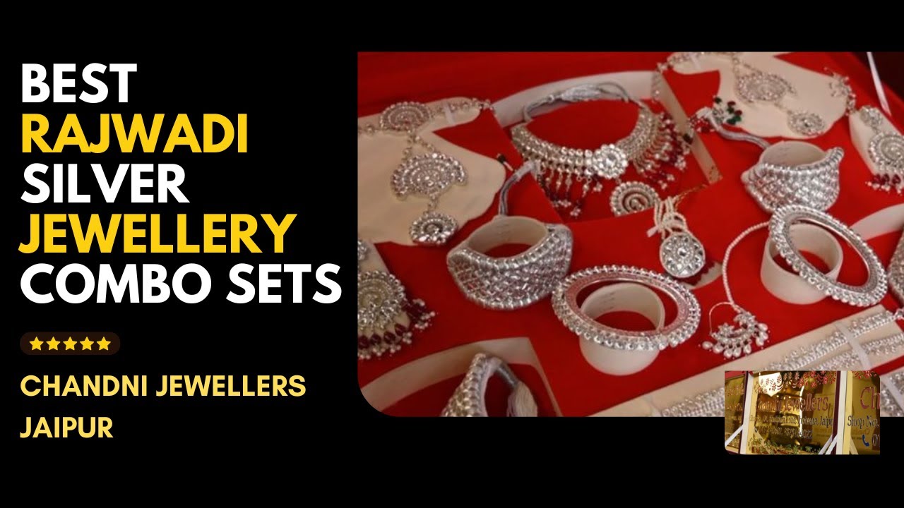 Best Rajwadi Silver Jewellery Combo Sets | Chandni Jewellers Jaipur | Gold, Silver & Kundan Jewelery