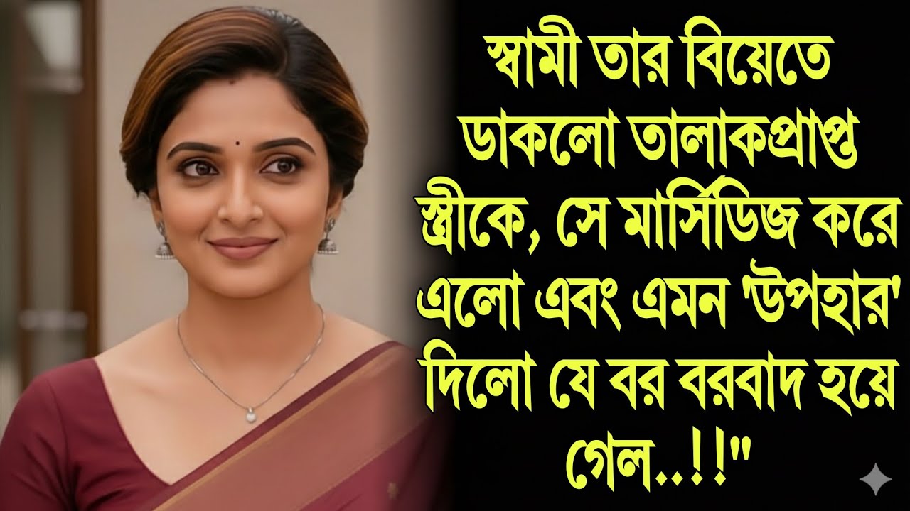 স্বামী দ্বিতীয় বিয়েতে ডাকলো তালাকপ্রাপ্ত স্ত্রীকে, সে মার্সিডিজ করে এলো এবং এমন 'উপহার' দিলো যে...