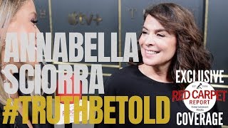 Annabella Sciorra interviewed at "Truth Be Told" limited series Premiere coming to Apple TV+ 12/6 screenshot 5