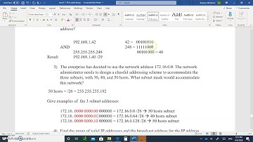 CCNA 7 ITN- Introduction to Networks- Module 11 IPv4 addressing -CCNA Questions part 6