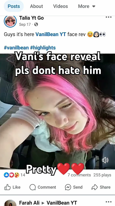 Vani's face reveal pls don't hate her
