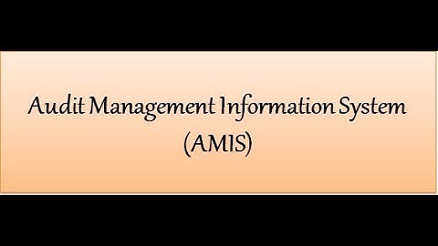 What is an Audit Management Information System (AMIS), how AMIS works and where is AMIS implemented