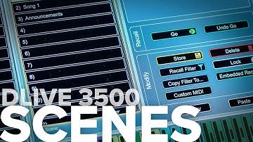 Allen & Heath - DLive 3500 console Scene automation