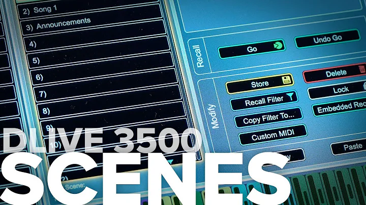 Allen & Heath - DLive 3500 console Scene automation