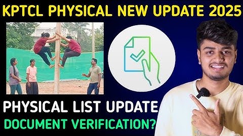 KPTCL Physical List Out? 🔥| Physical List KPTCL Update 2025 |Document Verification Required Document