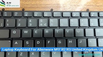 How to replace Alienware M17 R2 R3 keyboard?
