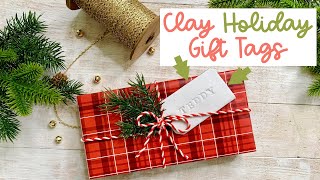 Make These Personalized Clay Holiday Gift Tags | DIY Gift Tag Ideas