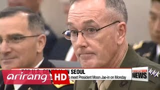 Top U.S. general to meet President Moon amid N. Korea tensions
