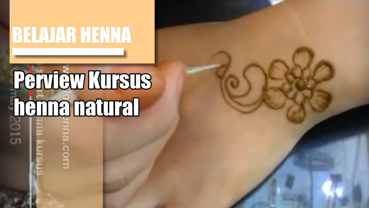 Kursus Cara Membuat Henna Natural YouTube