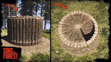 Circular Foundations and Circular Stairs New Building Method - Sons Of The Forest